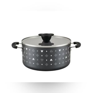 Farberware Disney Monochrome 5.5-Quart Ceramic Nonstick Stockpot with Glass Lid